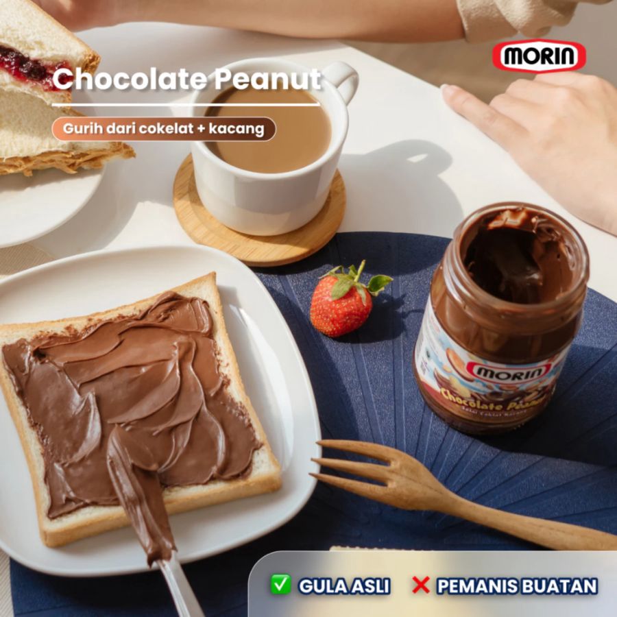 Morin Twin Chocolate Peanut Botol 150gram 150gram