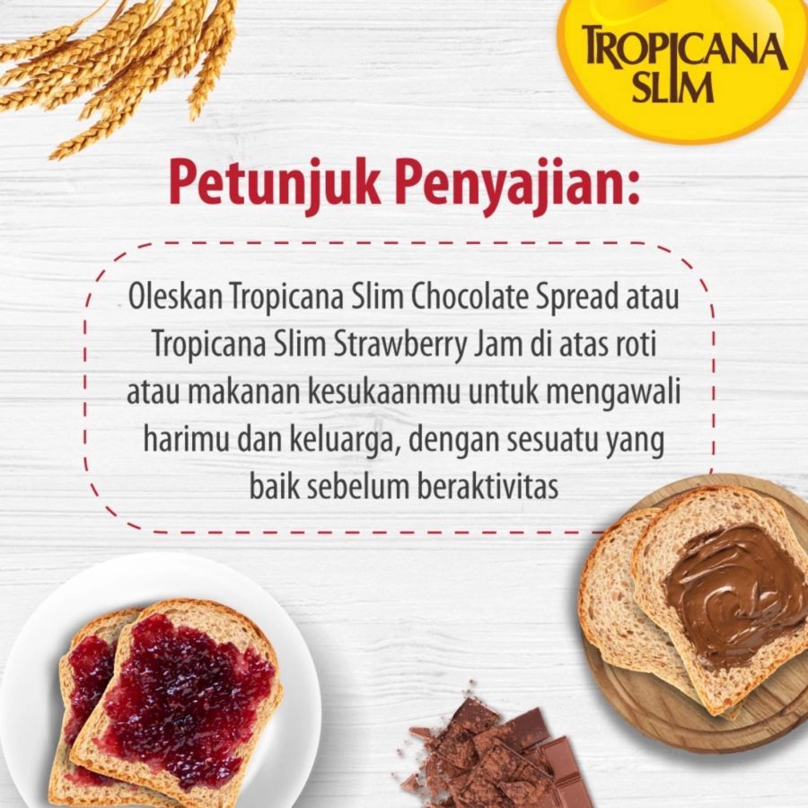 Tropicana Slim Strawberry Jam With Chia Seed 375gram