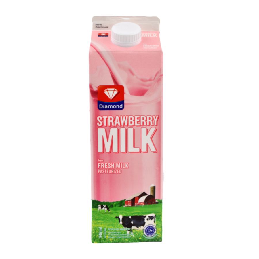 Diamond Fresh Milk Strawberry 946ml