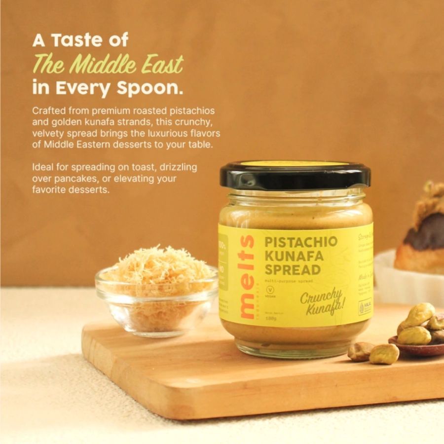 Melts Pistachio Kunafa Spread 180gram