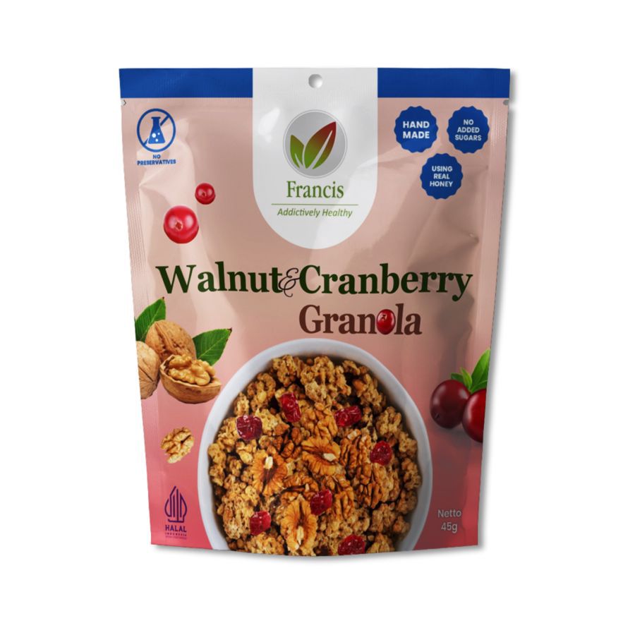 Francis Granola Walnut & Cranberry 45gram