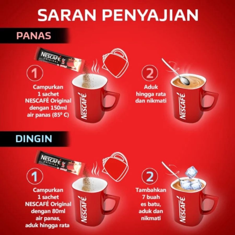 Nescafe Original 3in1 Kopi Bubuk Bag 30 sachets 525gram