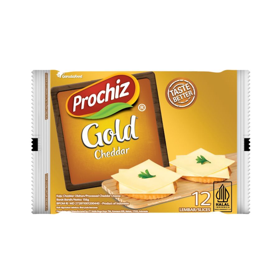 Prochiz Gold Keju Slice 12's 156gram