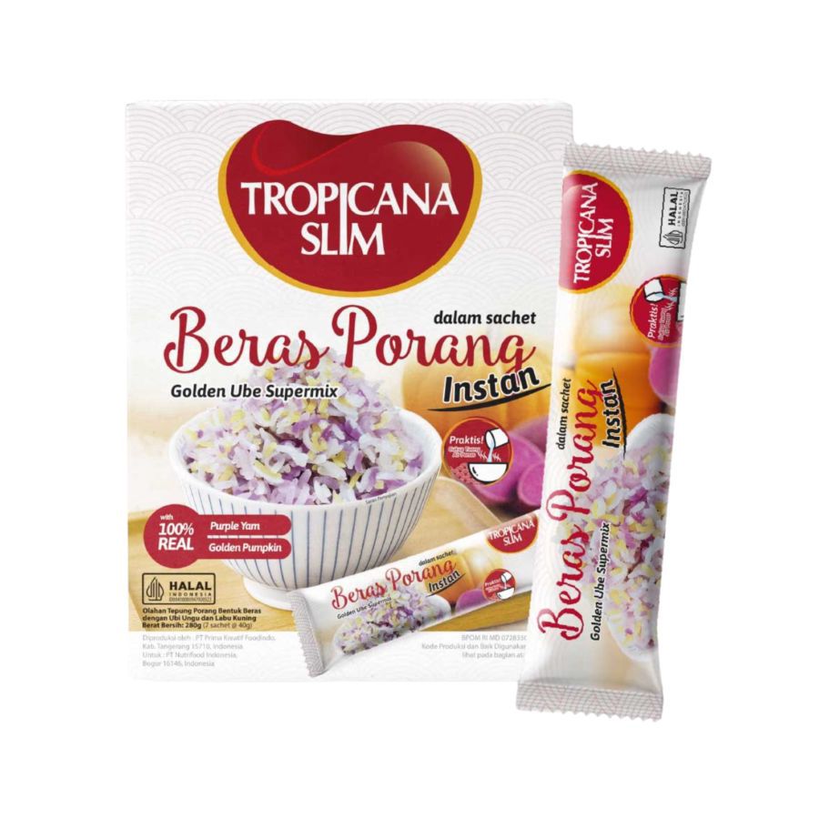Tropicana Slim Beras Porang Instan Golden Ube 7 sachets 280gram