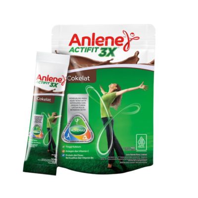 Anlene Actifit 3X Cokelat Stickpack Pouch 5x32gr