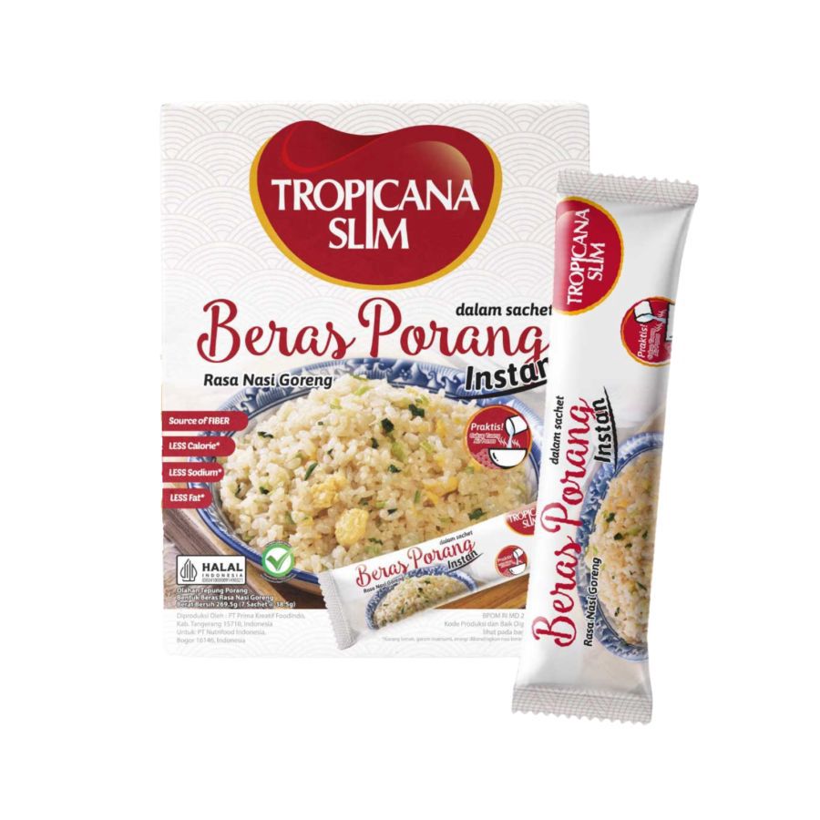 Tropicana Slim Beras Porang Instan Nasi Goreng Box 7sachets