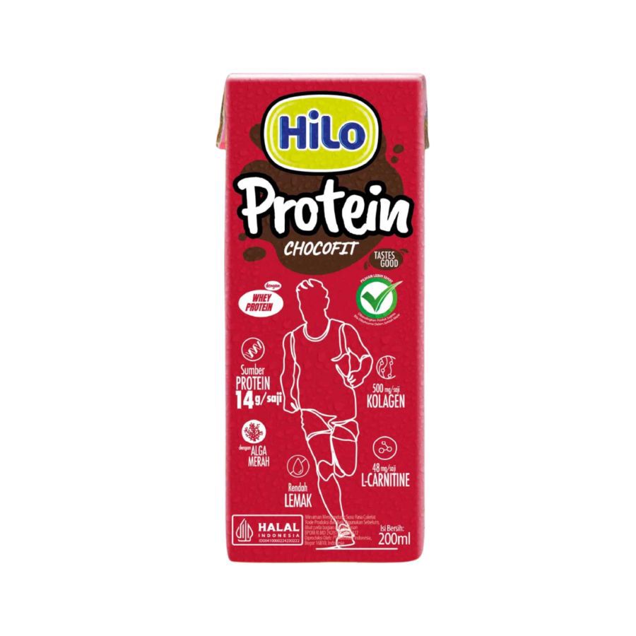 Hilo Protein Chocofit Cokelat Susu UHT 200ml