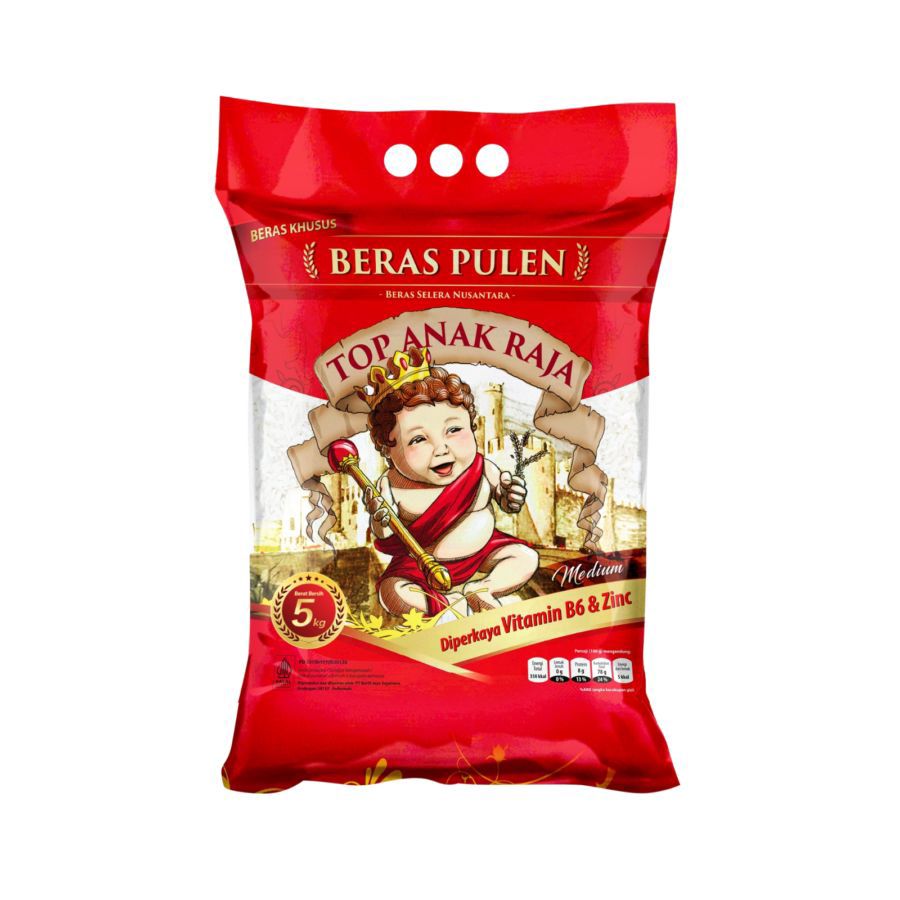Anak Raja Top Beras Pulen Khusus 5kg