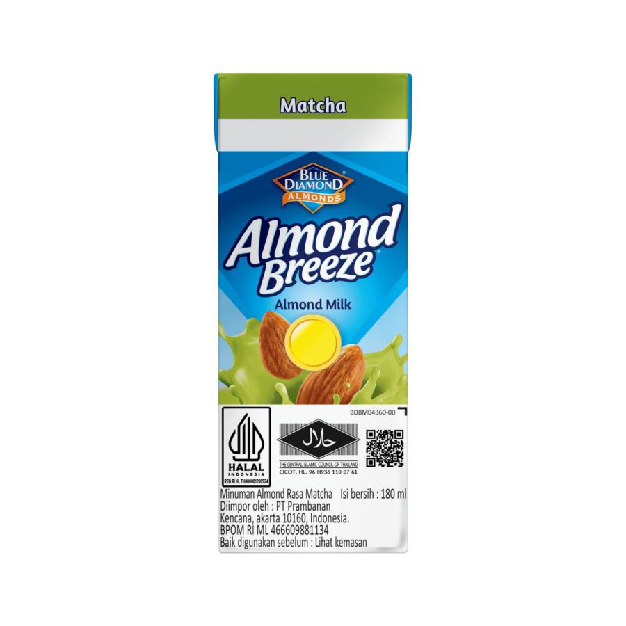 Blue Diamond Almond Breeze Almond Milk Matcha 180ml
