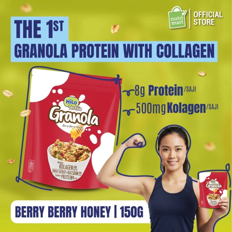 HiLo Active Granola Berry Berry Honey 150gram