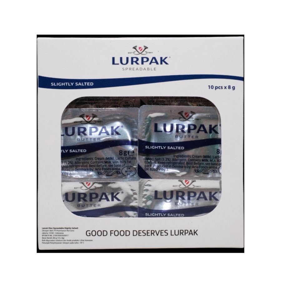 Lurpak Spreadable Salted Butter 10pcs x 8gr 80gram