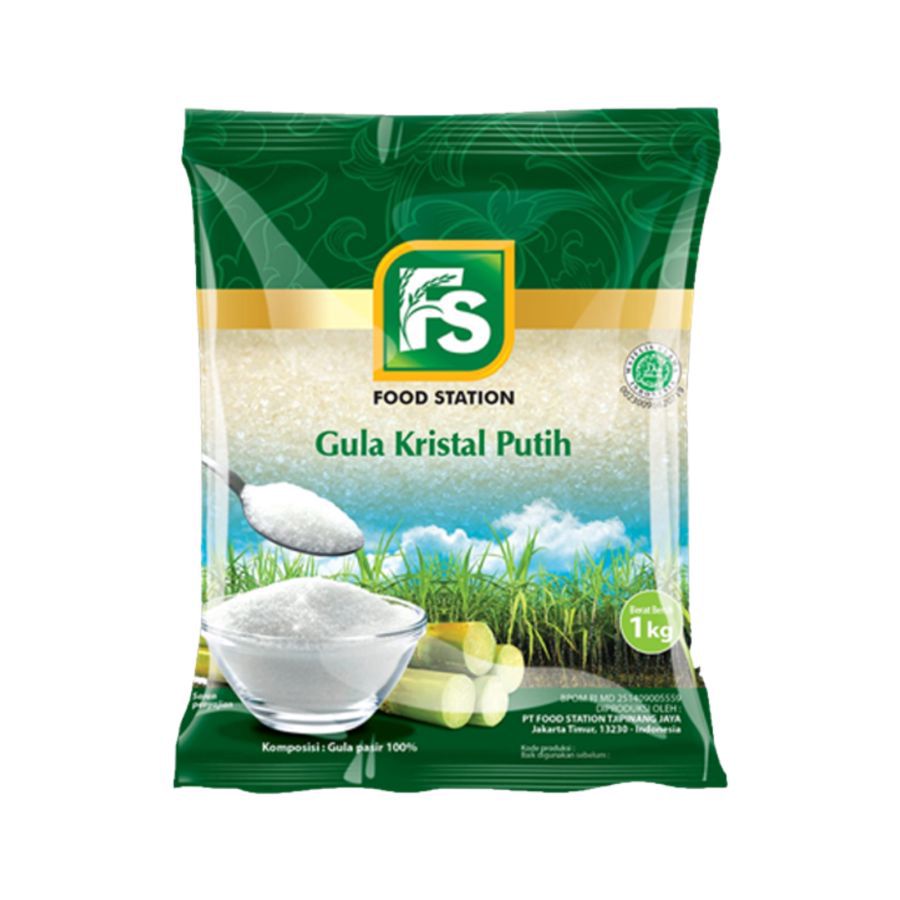 FS Gula Kristal Putih Hijau 1kg