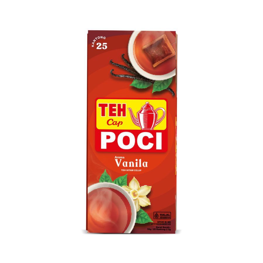 Teh Celup Cap Poci Aroma Vanilla 25bags
