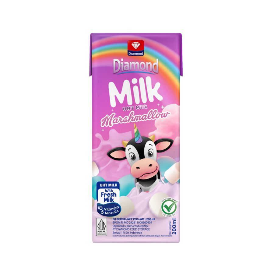 Diamond Milk Marshmallow Susu UHT 200ml