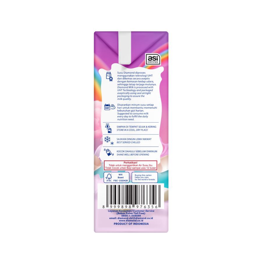 Diamond Milk Marshmallow Susu UHT 200ml
