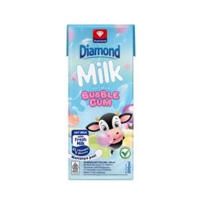Diamond Milk Bubble Gum Susu UHT