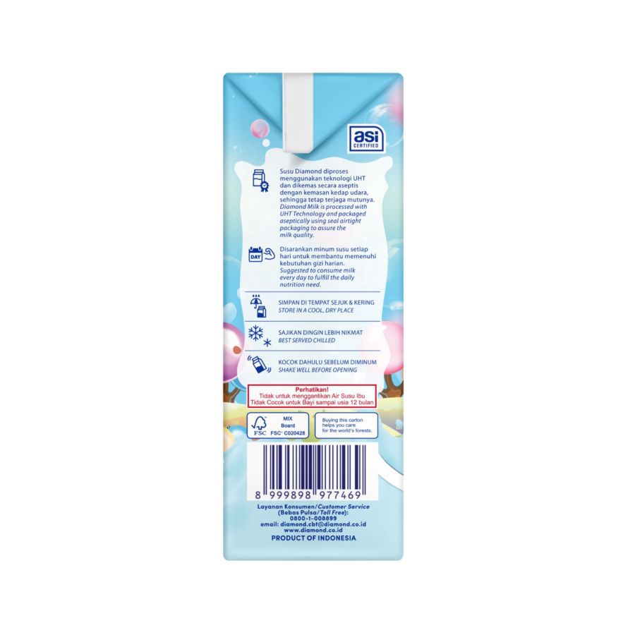 Diamond Milk Bubble Gum Susu UHT 200ml