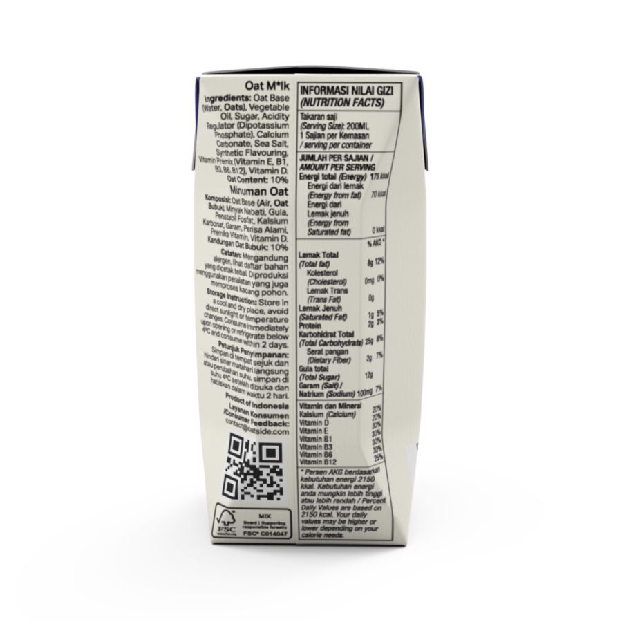 Nobo Creamy Classic Oat Milk 200ml 1 Dus 24pcs