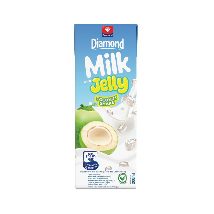 Diamond Milk Jelly Coconut Susu UHT 200ml