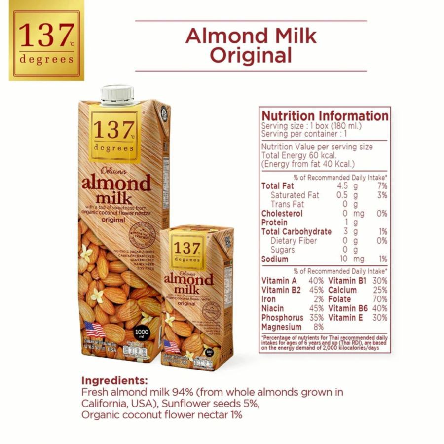 137 Degrees Almond Milk Original