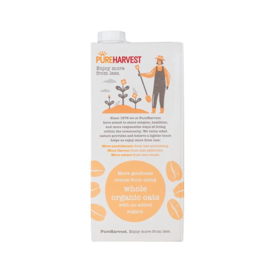 Pure Harvest Oatmilk Unsweetened 1liter