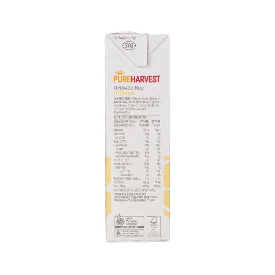 Pure Harvest Soy Milk Original