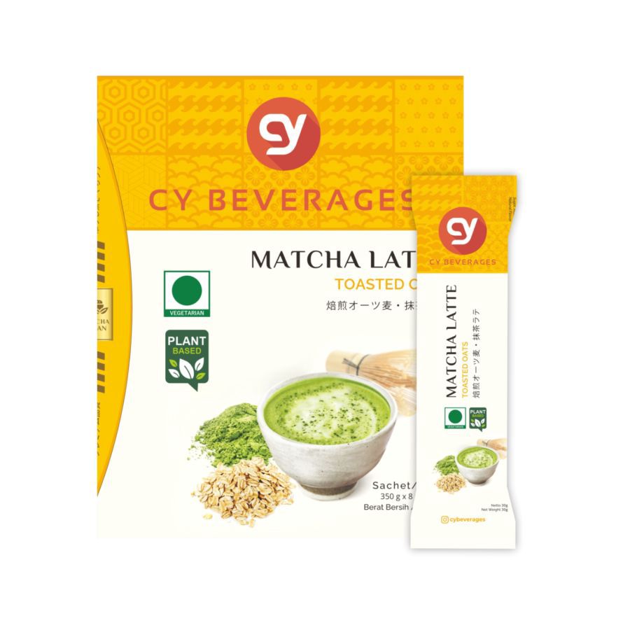 CY Matcha Latte Toasted Oat Box 8 sachets 240gram