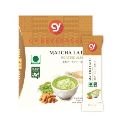 CY Matcha Latte Roasted Almond Box 8 sachets