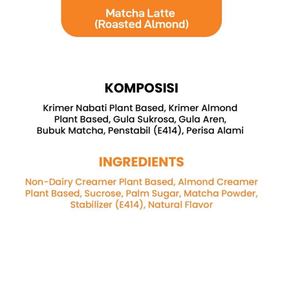CY Matcha Latte Roasted Almond Box 8 sachets 240gram