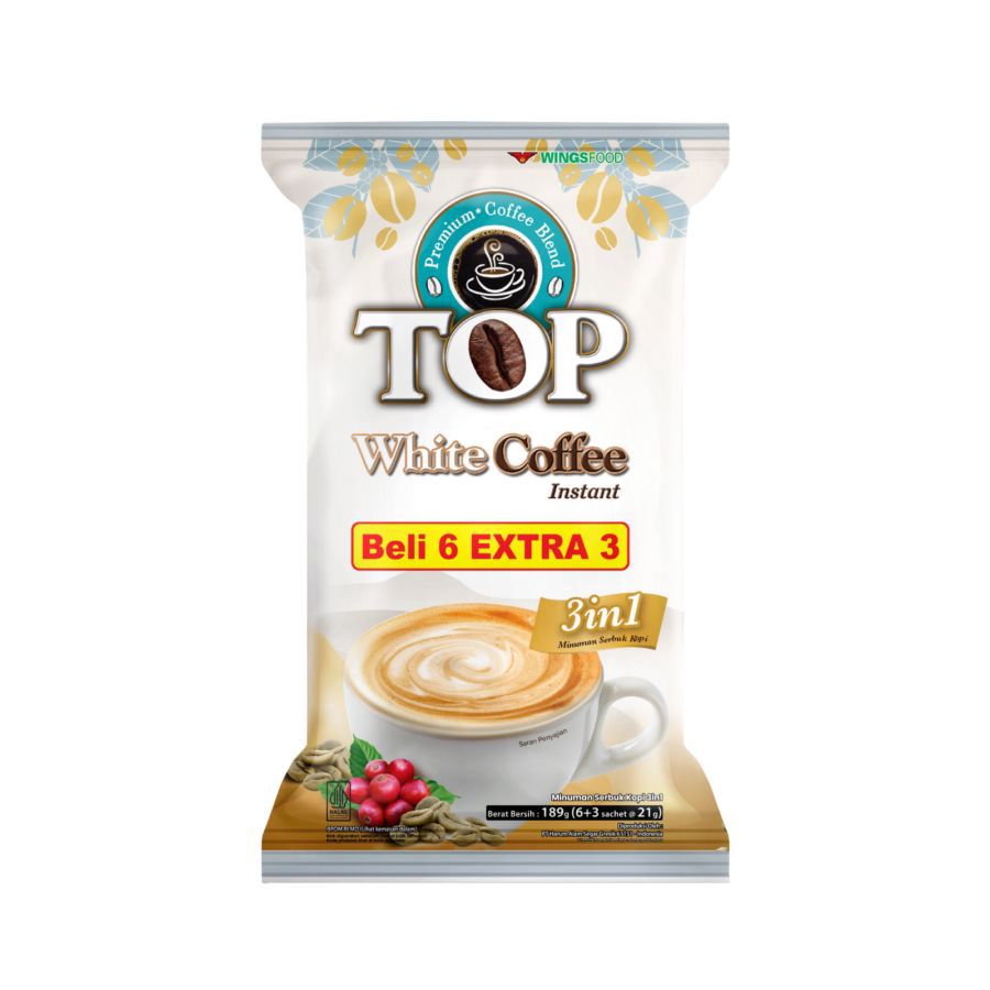 Top Coffee White Kopi Bubuk 10 sachets x 21gr