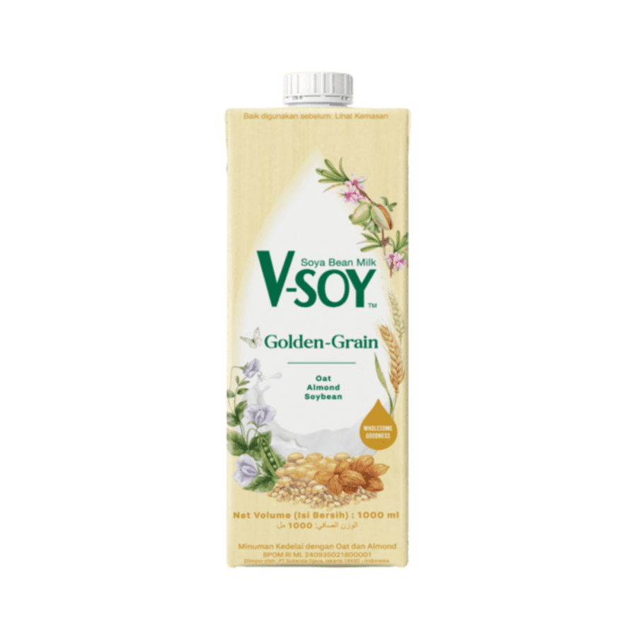 V-Soy Susu Kedelai Golden Grain 1000ml
