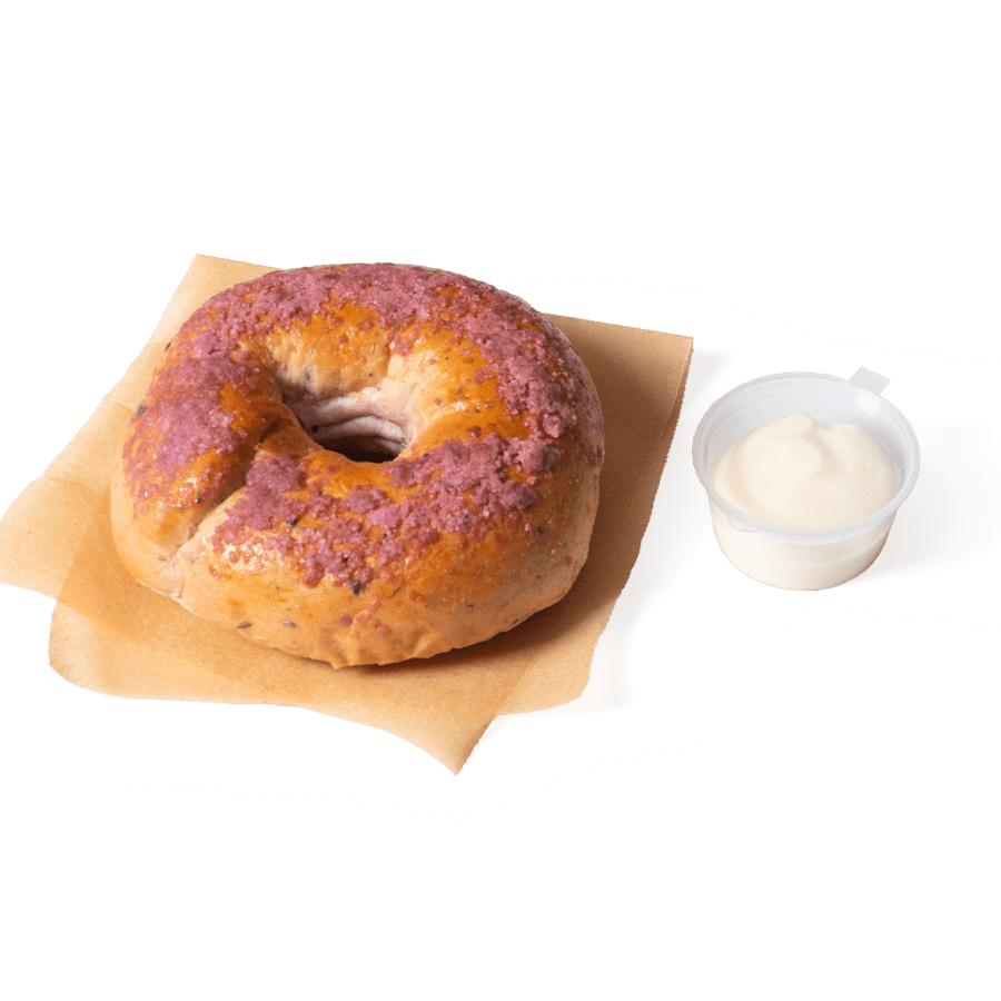 Bagel Blueberry + Cream Cheese 1pcs