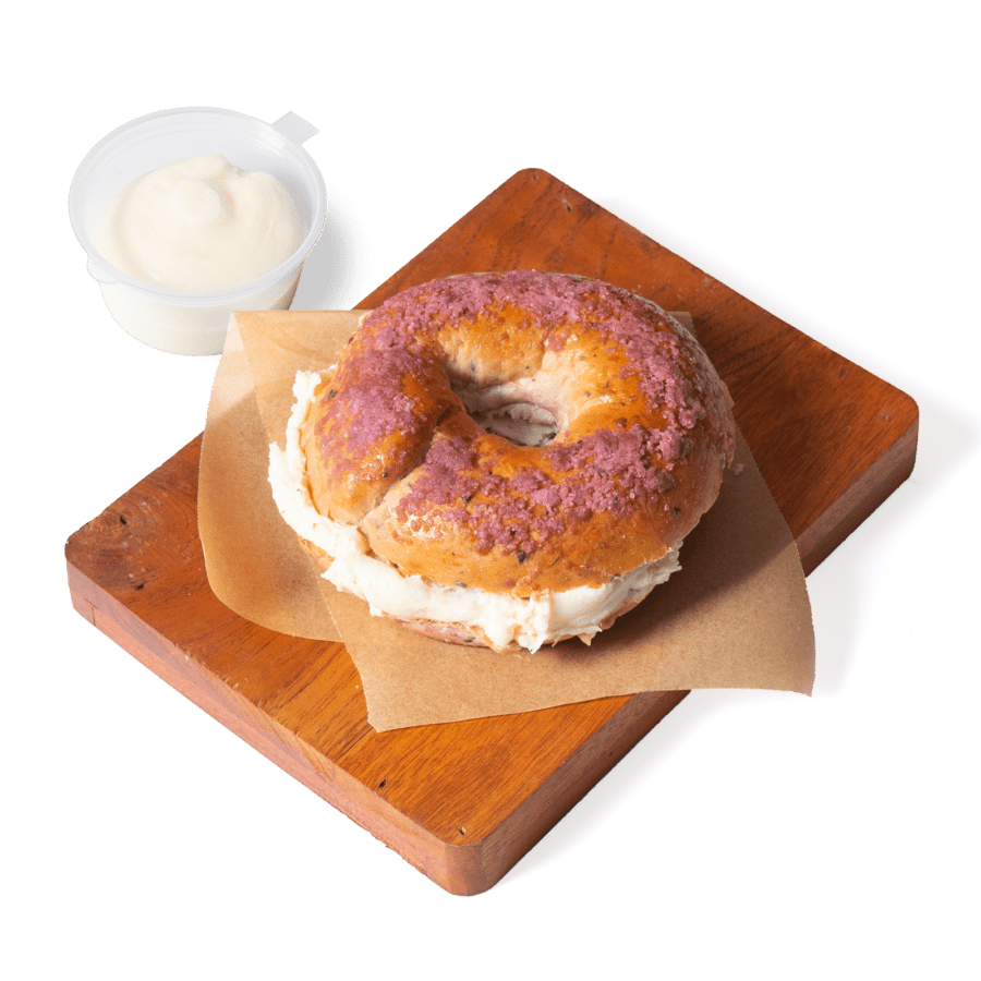 Bagel Blueberry + Cream Cheese 1pcs