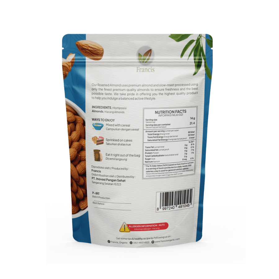 Francis Roasted Almond 225g 1pcs