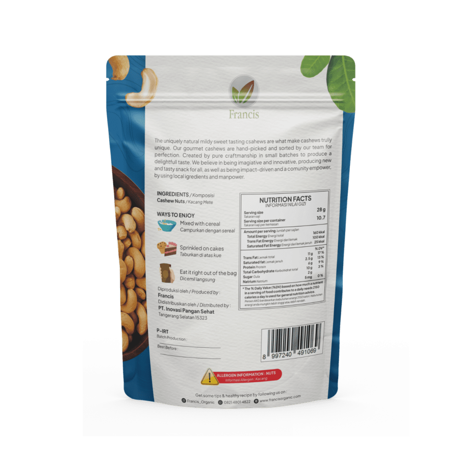 Francis Roasted Cashew 225gram