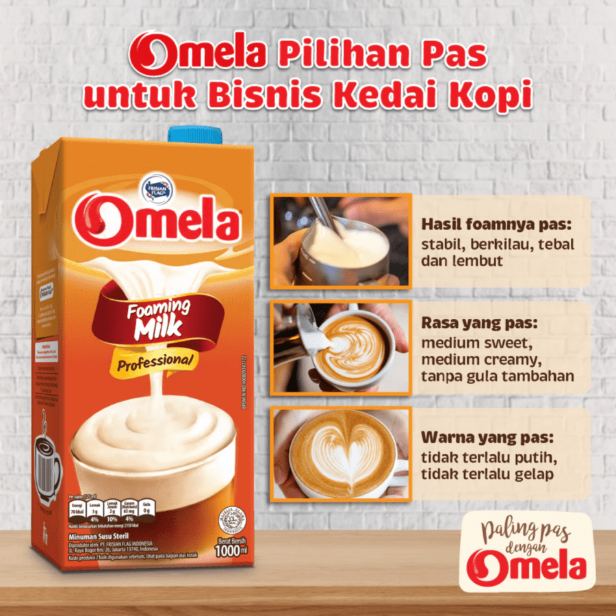 Frisian Flag Omela Foaming UHT Milk Krimer