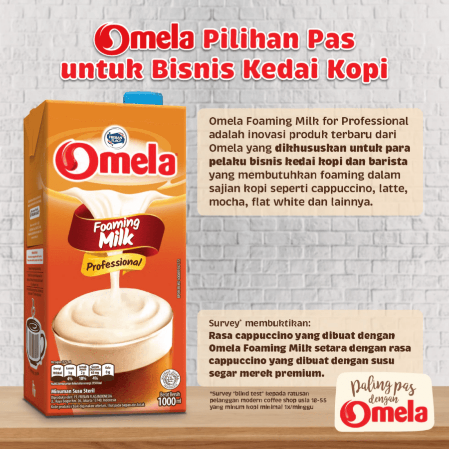 Frisian Flag Omela Foaming UHT Milk Krimer