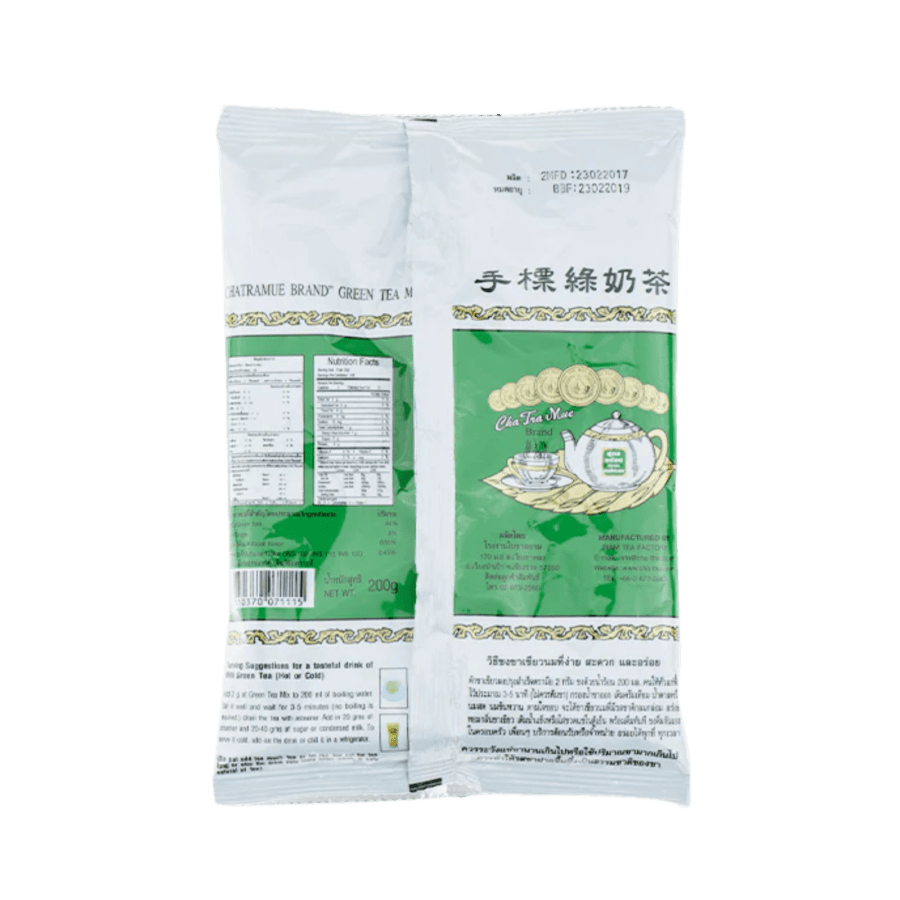 ChatraMue Brand Thai Tea Mix Green Tea Powder
