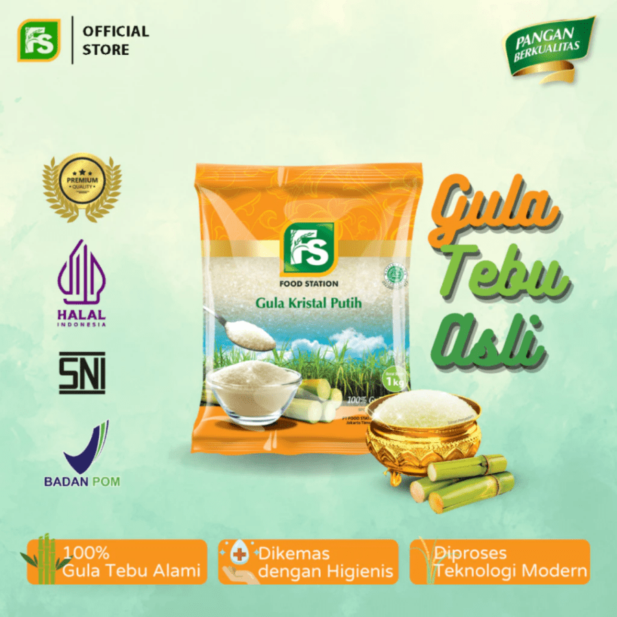 FS Gula Kristal Putih Orange 1kg