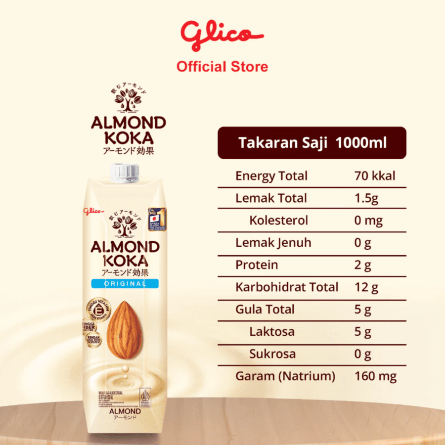 Almond Koka Susu Almond Original 1liter