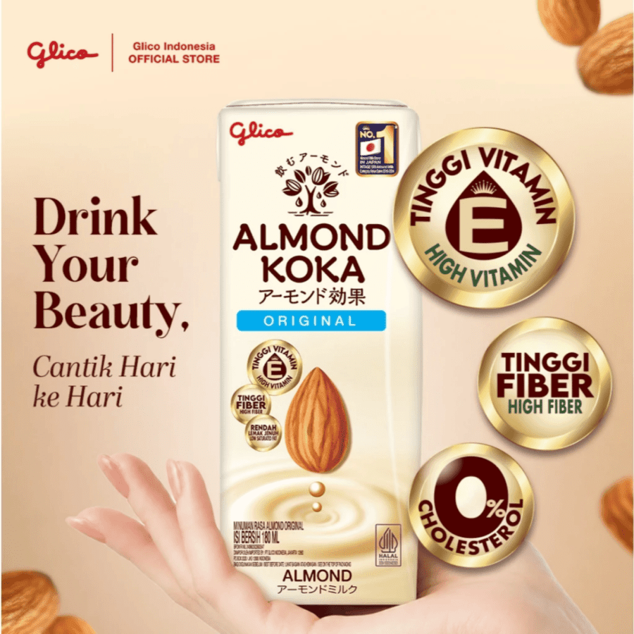 Almond Koka Susu Almond Original 180ml
