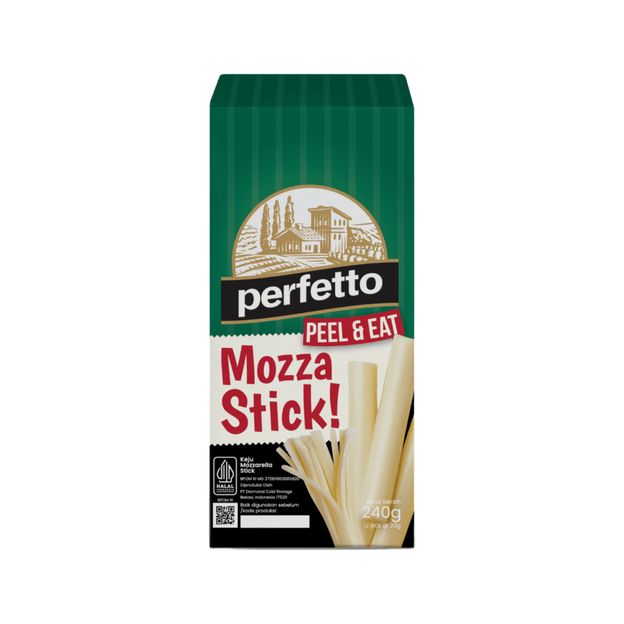 Perfetto Mozzarella Stick Cheese 20gram 1 Box isi 12pcs 240gram