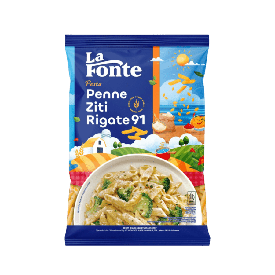 La Fonte Penne Ziti Rigate Pasta 450gram