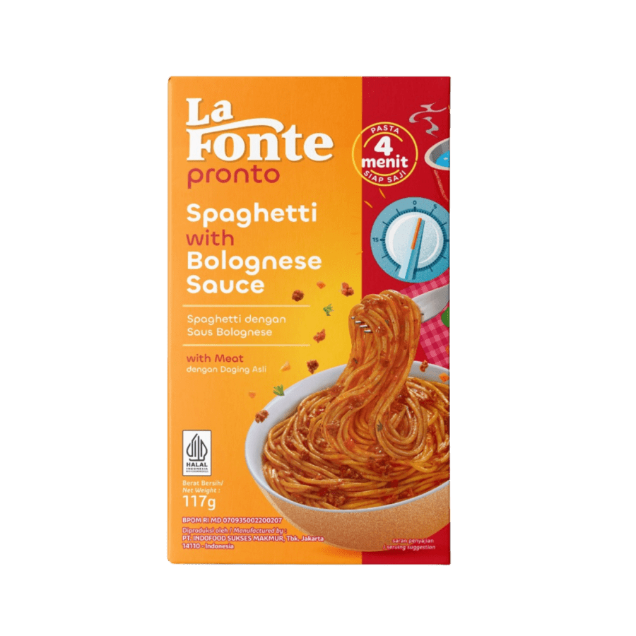 La Fonte Spaghetti Saus Bolognese Pasta 117gram