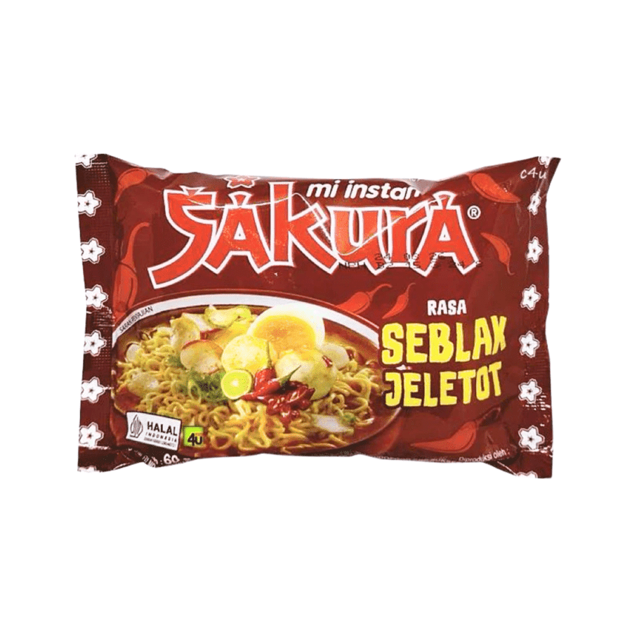 Sakura Mie Kuah Seblak Jeletot Mie Instan 60gram