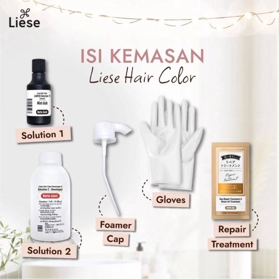 Liese Creamy Bubble Color Milk Tea Brown Hair Color 34ml