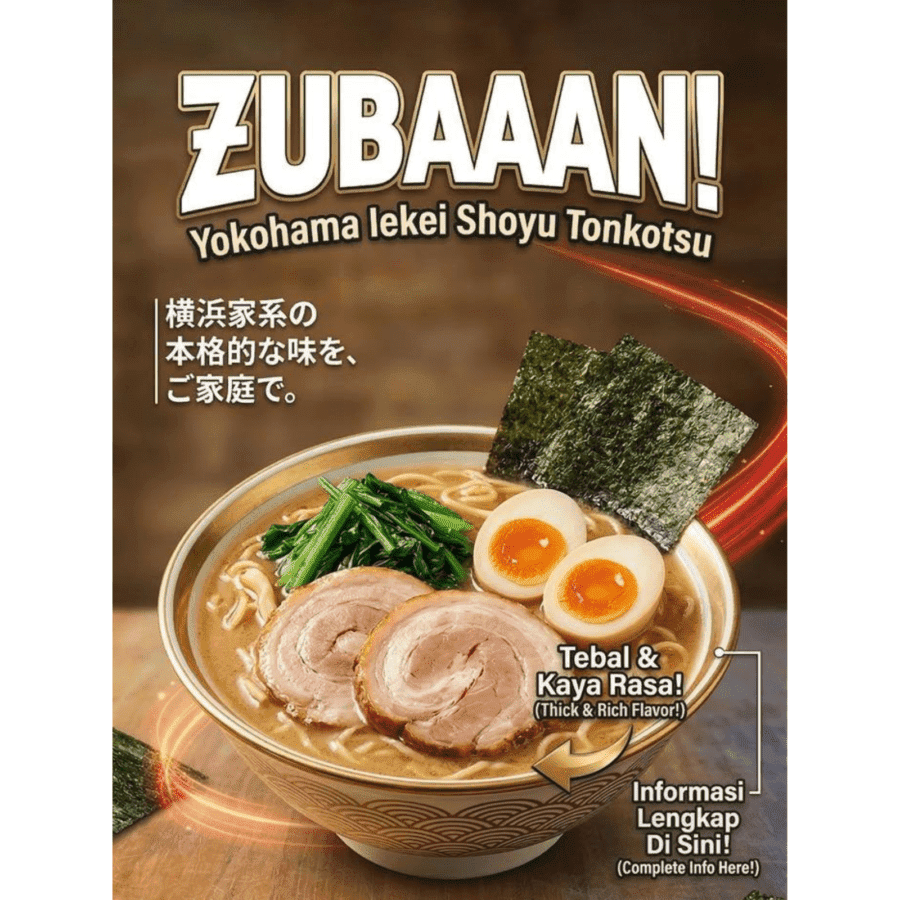 Maruchan Zubaaan! Shoyu Tonkotsu Flavour Mie Instan