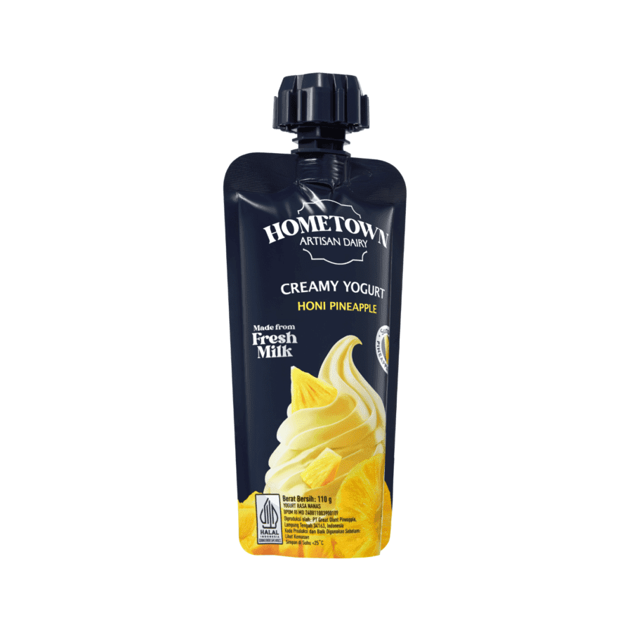 Hometown Artisan Dairy Creamy Yogurt Squeeze Honi Pineapple 110gram