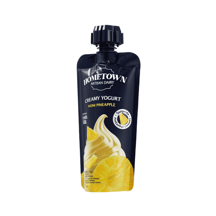 Hometown Artisan Dairy Creamy Yogurt Squeeze Honi Pineapple 110gram
