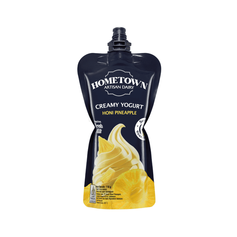 Hometown Artisan Dairy Creamy Yogurt Squeeze Honi Pineapple 110gram